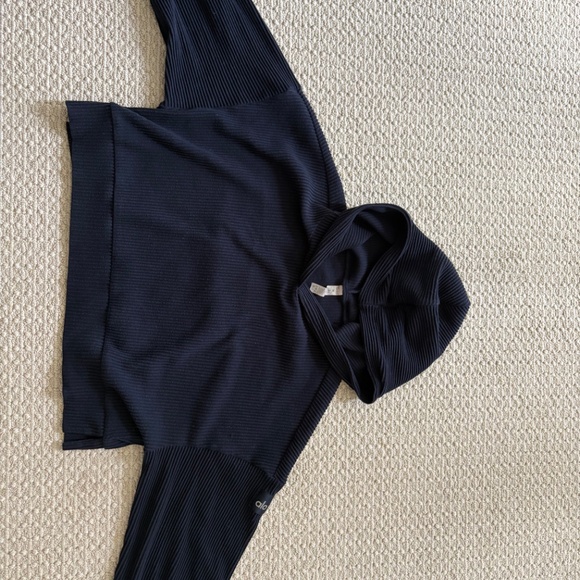 Alo Navy Blue Muse Hoodie - Picture 2 of 3